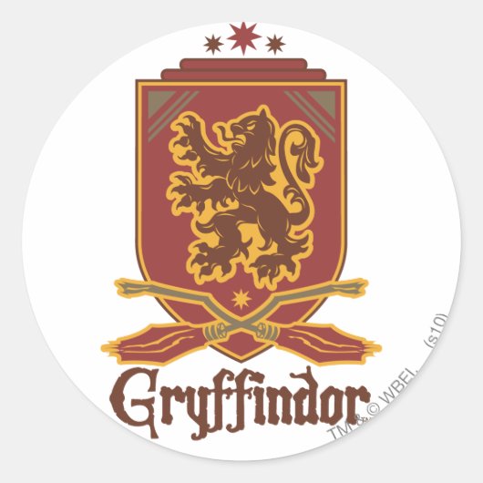 Sticker Rond Harry Potter | Badge Gryffindor QUIDDITCH™ (Devant)
