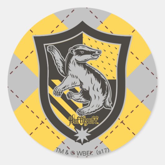 Sticker Rond Harry Potter | Blason de la maison Poufsouffle (Devant)