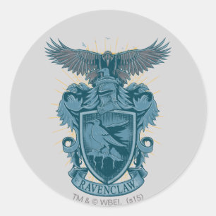 Sticker Rond Harry Potter   Blason de Serdaigle