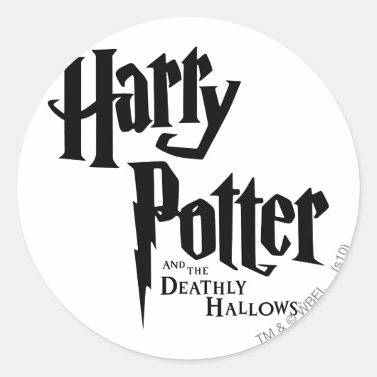 Sticker Rond Harry Potter et le Logo des Reliques de la mort 2 (Devant)