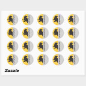 Sticker Rond Harry Potter| Graphique de la Hufflepuff House Pri (Feuille)