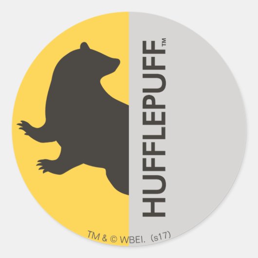 Sticker Rond Harry Potter| Graphique de la Hufflepuff House Pri (Devant)