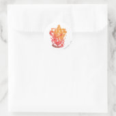 Sticker Rond Harry Potter | Gryffindor Crest - Splattered (Sac)