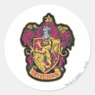 Sticker Rond Harry Potter   Gryffindor House Crest
