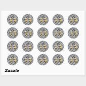 Sticker Rond Harry Potter | Gryffindor QUIDDITCH™ Crest (Feuille)