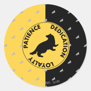 Sticker Rond Harry Potter   HUFFLEPUFF™ Caractéristiques graphi