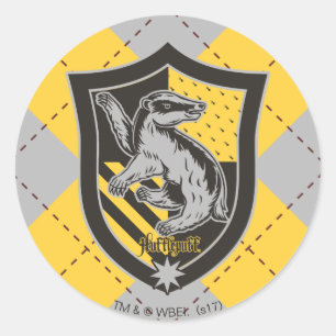 Sticker Rond Harry Potter   Hufflepuff House Pride Crest