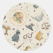 Sticker Rond Harry Potter Icons Pattern - Birthday (Devant)