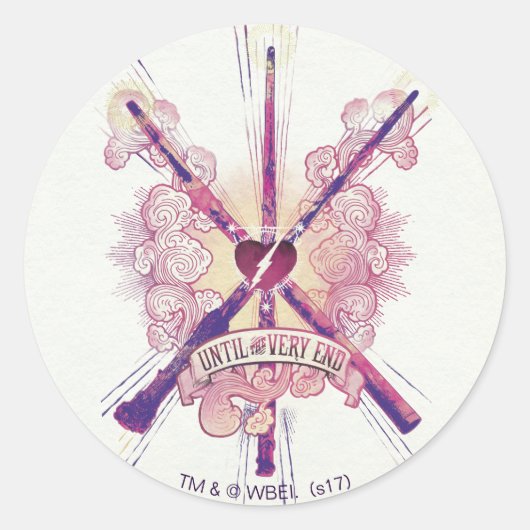 Sticker Rond Harry Potter | Jusqu'à la toute fin (Devant)