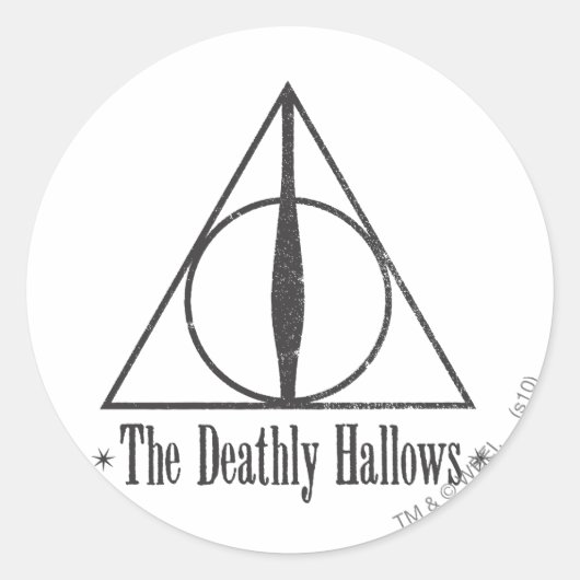 Sticker Rond Harry Potter | L'Emblème Des Hauteurs Mortelles (Devant)