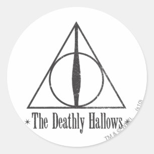 Sticker Rond Harry Potter   L'emblème des Reliques de la mort
