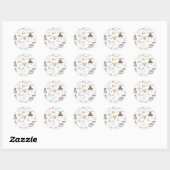 Sticker Rond HARRY POTTER™ Motif Magique Minuscule (Feuille)