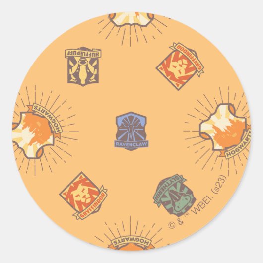 Sticker Rond HARRY POTTER™ | Motif Summer Magic HOGWARTS™ (Devant)