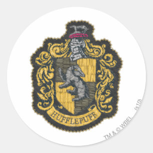 Sticker Rond Harry Potter   Patch de blason de Poufsouffle