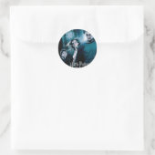 Sticker Rond Harry Potter Ron Hermione En Forêt (Sac)