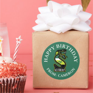 Sticker Rond HARRY POTTER™   SLYTHERIN™ Joyeux anniversaire