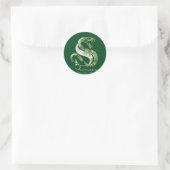 Sticker Rond Harry Potter | SLYTHERIN™ Serpent Aquarelle (Sac)
