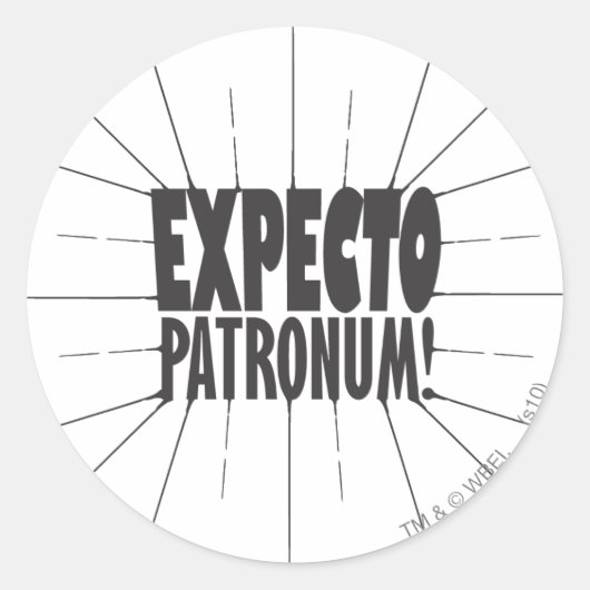 Sticker Rond Harry Potter Spell| Expecto Patronum! (Devant)