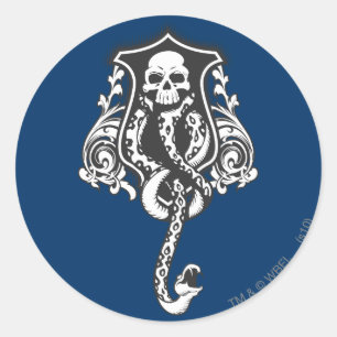 Sticker Rond Harry Potter Spell   Marque foncée