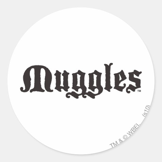 Sticker Rond Harry Potter Spell| Mugles (Devant)
