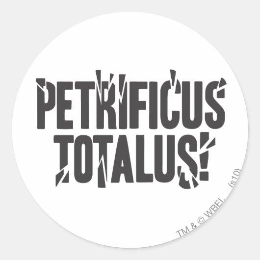 Sticker Rond Harry Potter Spell | Petrificus Totalus ! (Devant)