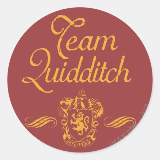 Sticker Rond Harry Potter | Team QUIDDITCH™ (Devant)