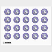 Sticker Rond Harry Potter | Unicorne Graphique Forêt Interdite (Feuille)