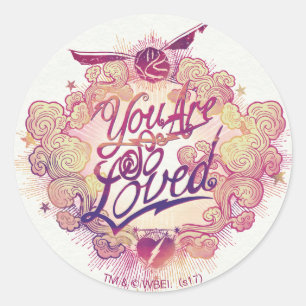 Sticker Rond Harry Potter Vous êtes si aimés