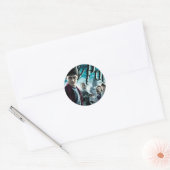 Sticker Rond Harry Potter With Dumbledore Ron and Hermione 1 (Enveloppe)
