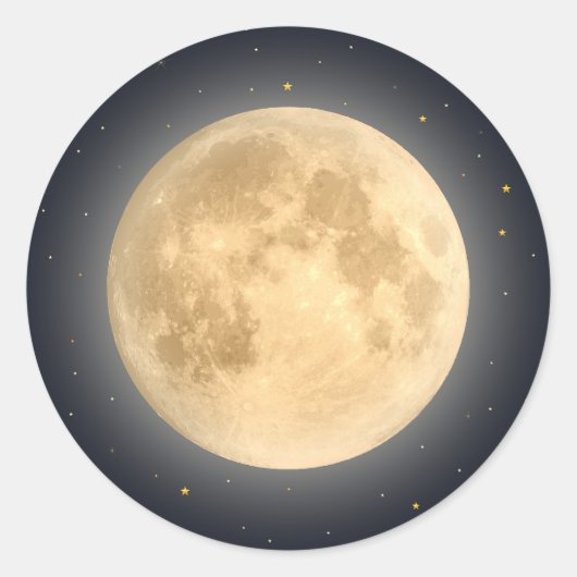 Sticker Rond Harvest moon (Devant)
