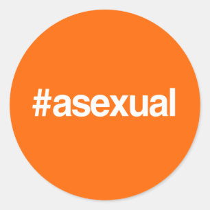 STICKER ROND HASHTAG ASEXUAL
