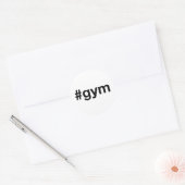 Sticker Rond Hashtag GYM (Enveloppe)