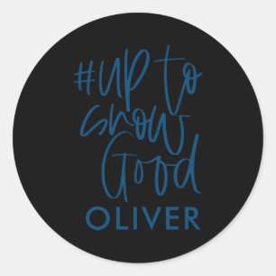 Sticker Rond Hashtag Noël Moderne de Bonne Qualité