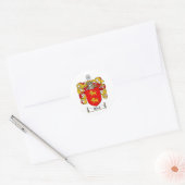 STICKER ROND HATCH FAMILLE CREST - HATCH COAT DES ARMES (Enveloppe)