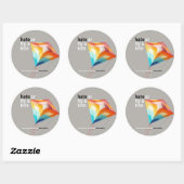 Sticker Rond Hate or Fly a Kite (Feuille)