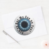 Sticker Rond 👁️ Haunted Halloween attraper les yeux (Enveloppe)