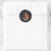 Sticker Rond Haunting house (Sac)