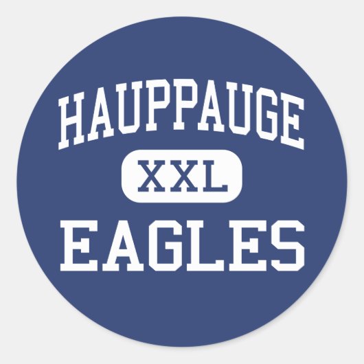 Sticker Rond Hauppauge - Eagles - High - Hauppauge New York (Devant)