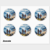 Sticker Rond Haut (Feuille)