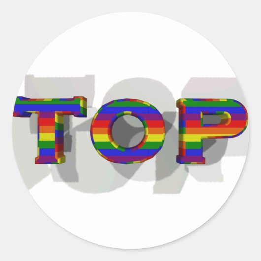 Sticker Rond Haut 3D (Devant)