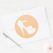 STICKER ROND HAUT NIVEAU - PUMP IT UP PEACHES (Enveloppe)