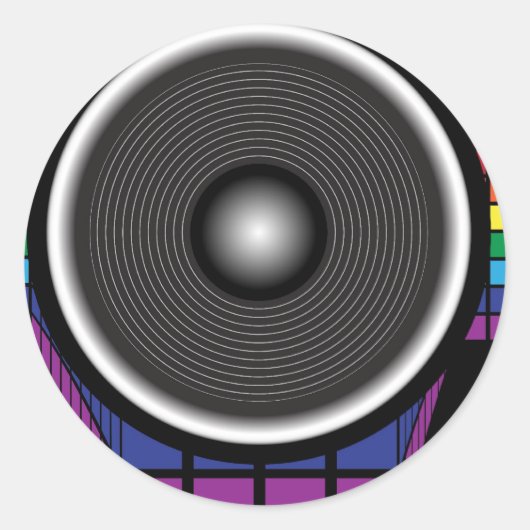 Sticker Rond Haut-parleur (Devant)