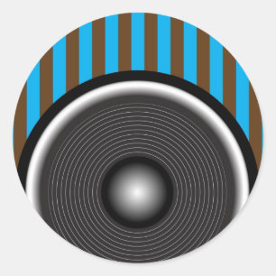 Sticker Rond Haut-parleur