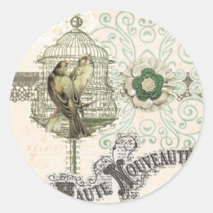 Sticker Rond Haute Nouveau à Paris