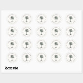 Sticker Rond Havana Palm Mariage (Feuille)
