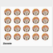 STICKER ROND HAVANAIS (Feuille)
