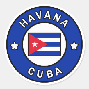 Sticker Rond Havane Cuba