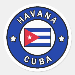Sticker Rond Havane Cuba
