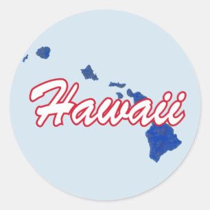 Sticker Rond Hawaï