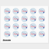 Sticker Rond Hawaii (Feuille)